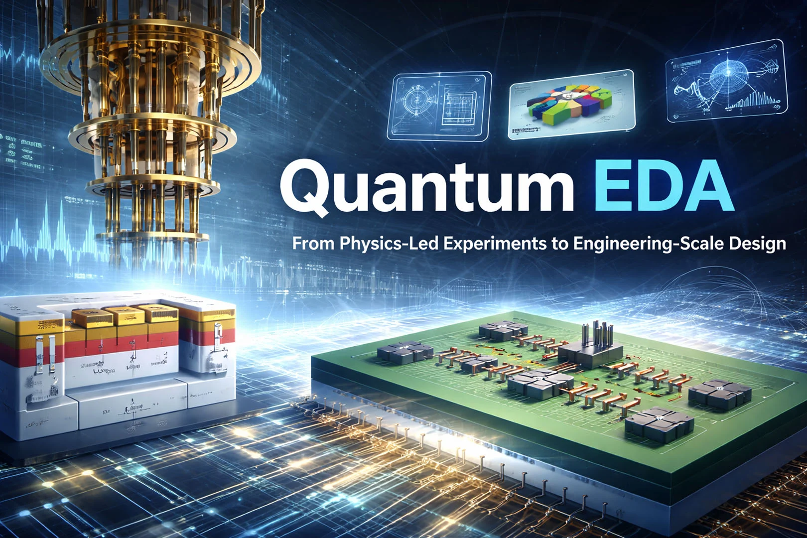 Quantum EDA: From Physics-Led Experiments to Engineering-Scale Design
