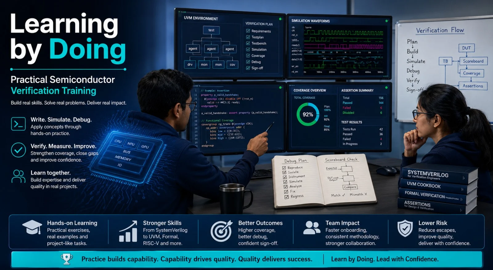 Learning by Doing in Semiconductor Verification Training