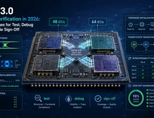 UCIe 3.0 Chiplet Verification in 2026: Test, Debug and Multi-Die Sign-Off