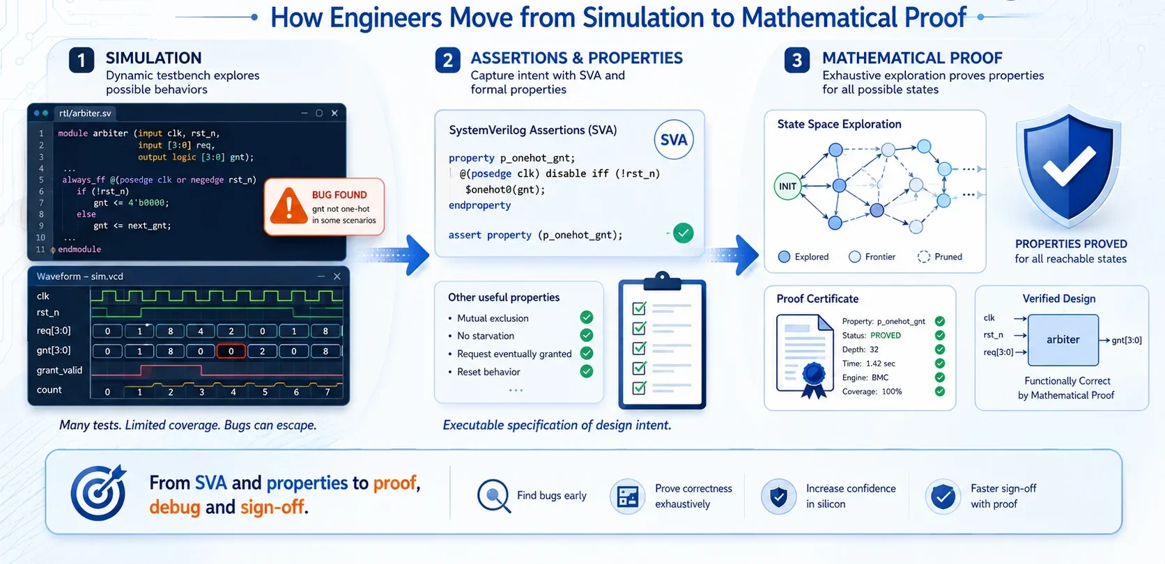 Formal Verification Training: How Engineers Move from Simulation to Mathematical Proof