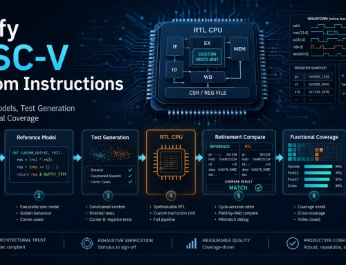 How to Verify RISC-V Custom Instructions: From ISA Contract to Sign-Off