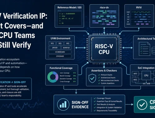 RISC-V Verification IP: What It Covers and What CPU Teams Must Still Verify