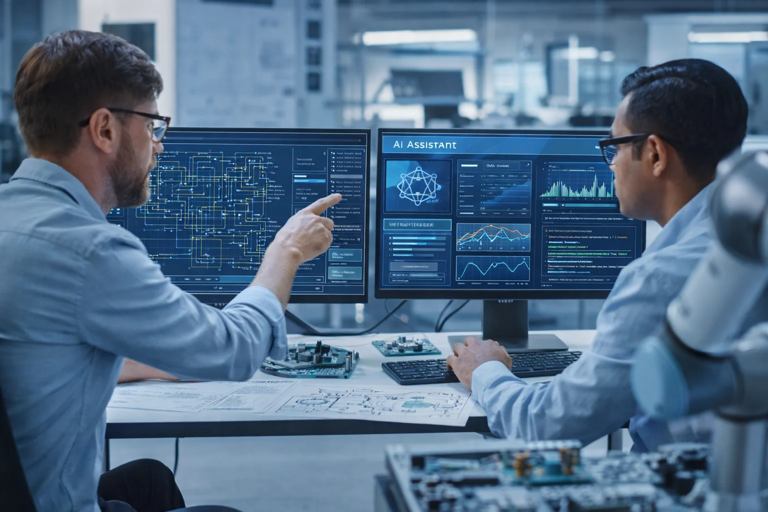 White-collar engineering work under AI assistance